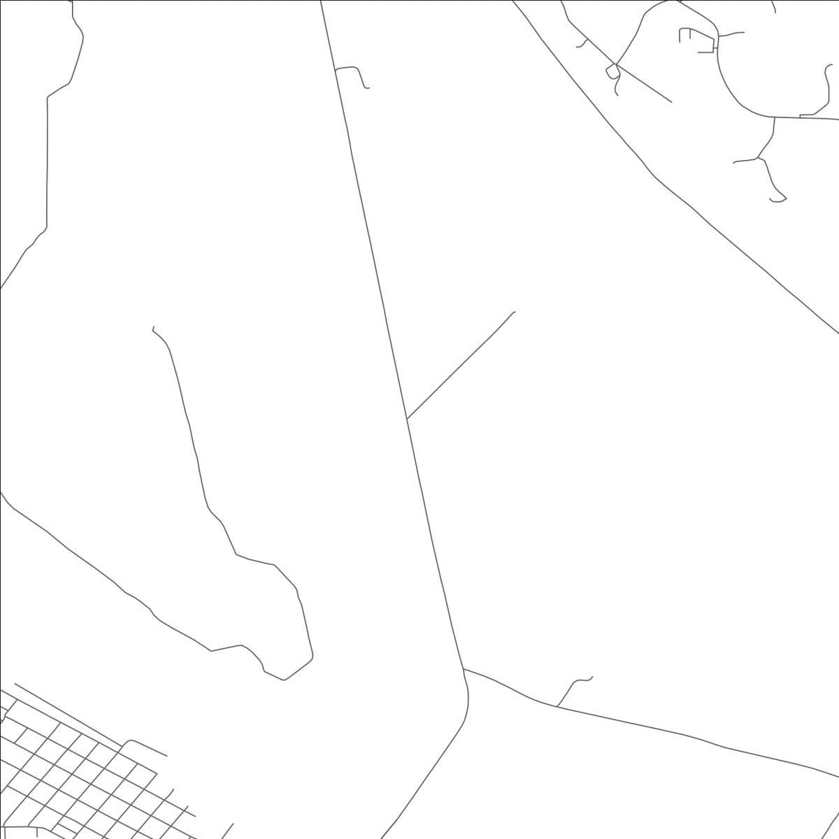 ROAD MAP OF THREE CREEKS, MISSOURI BY MAPBAKES