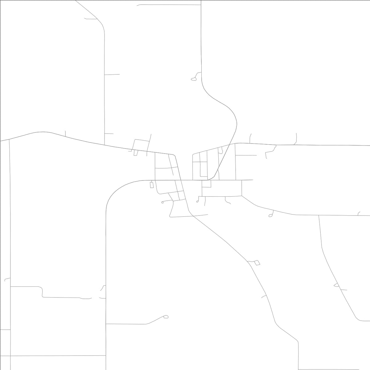 ROAD MAP OF WAUCOMA, LOWA BY MAPBAKES