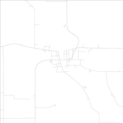 ROAD MAP OF WAUCOMA, LOWA BY MAPBAKES
