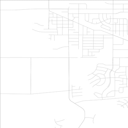 ROAD MAP OF WAUKEE, LOWA BY MAPBAKES