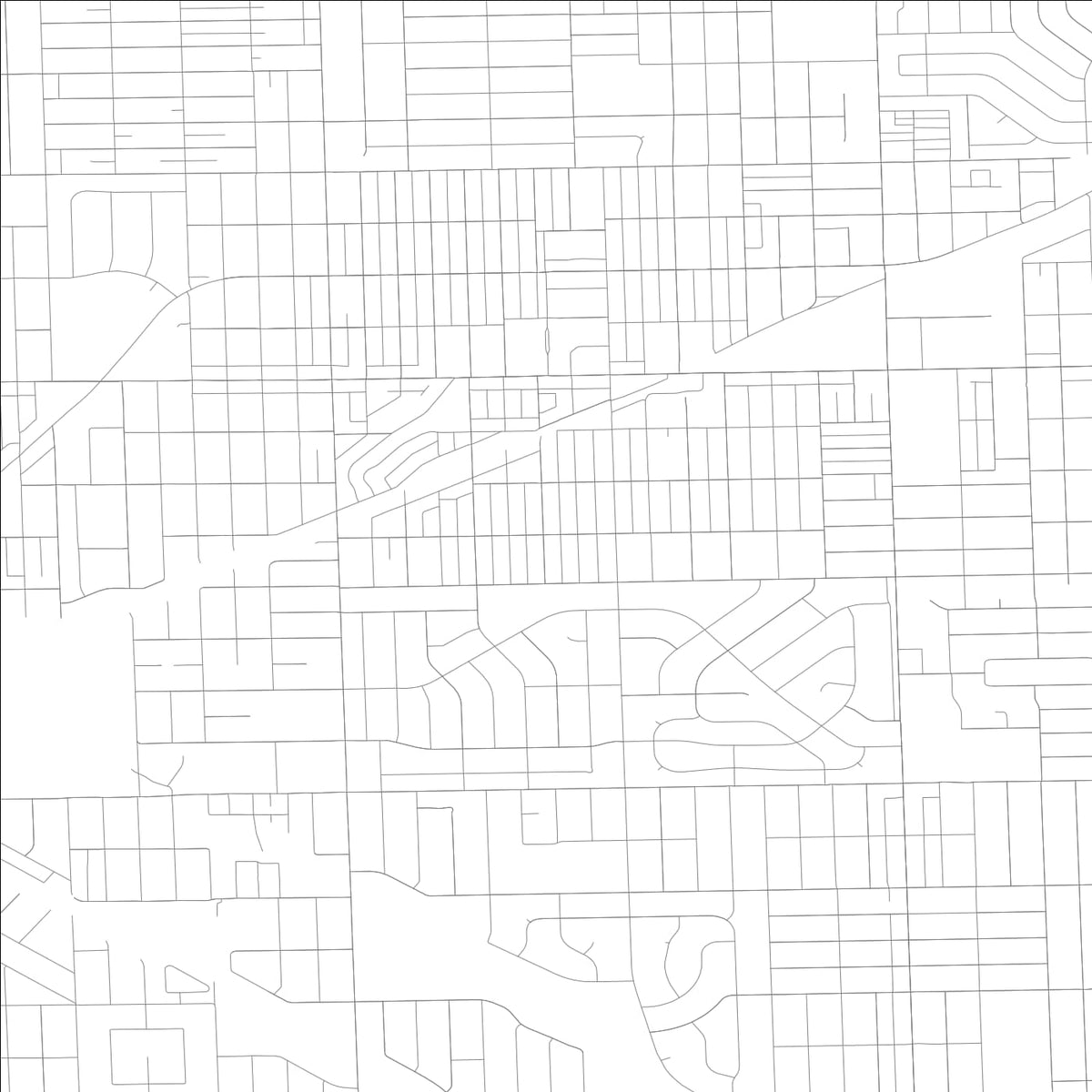ROAD MAP OF OAK LAWN, ILLINOIS BY MAPBAKES