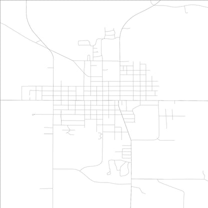 ROAD MAP OF WAUKON, LOWA BY MAPBAKES