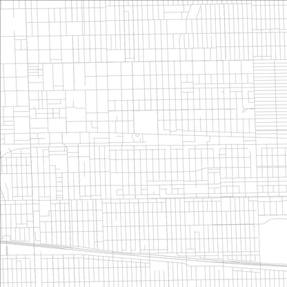ROAD MAP OF OAK PARK, ILLINOIS BY MAPBAKES