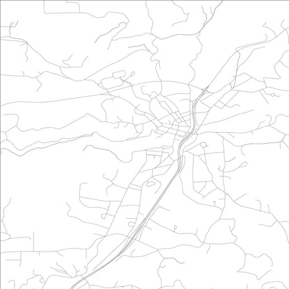 ROAD MAP OF NEVADA CITY, CALIFORNIA BY MAPBAKES