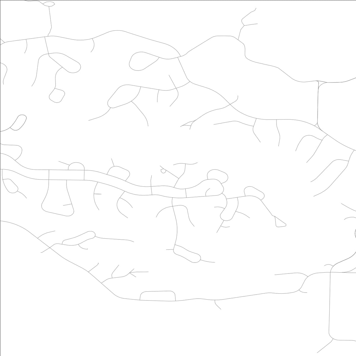 ROAD MAP OF OAK RUN, ILLINOIS BY MAPBAKES