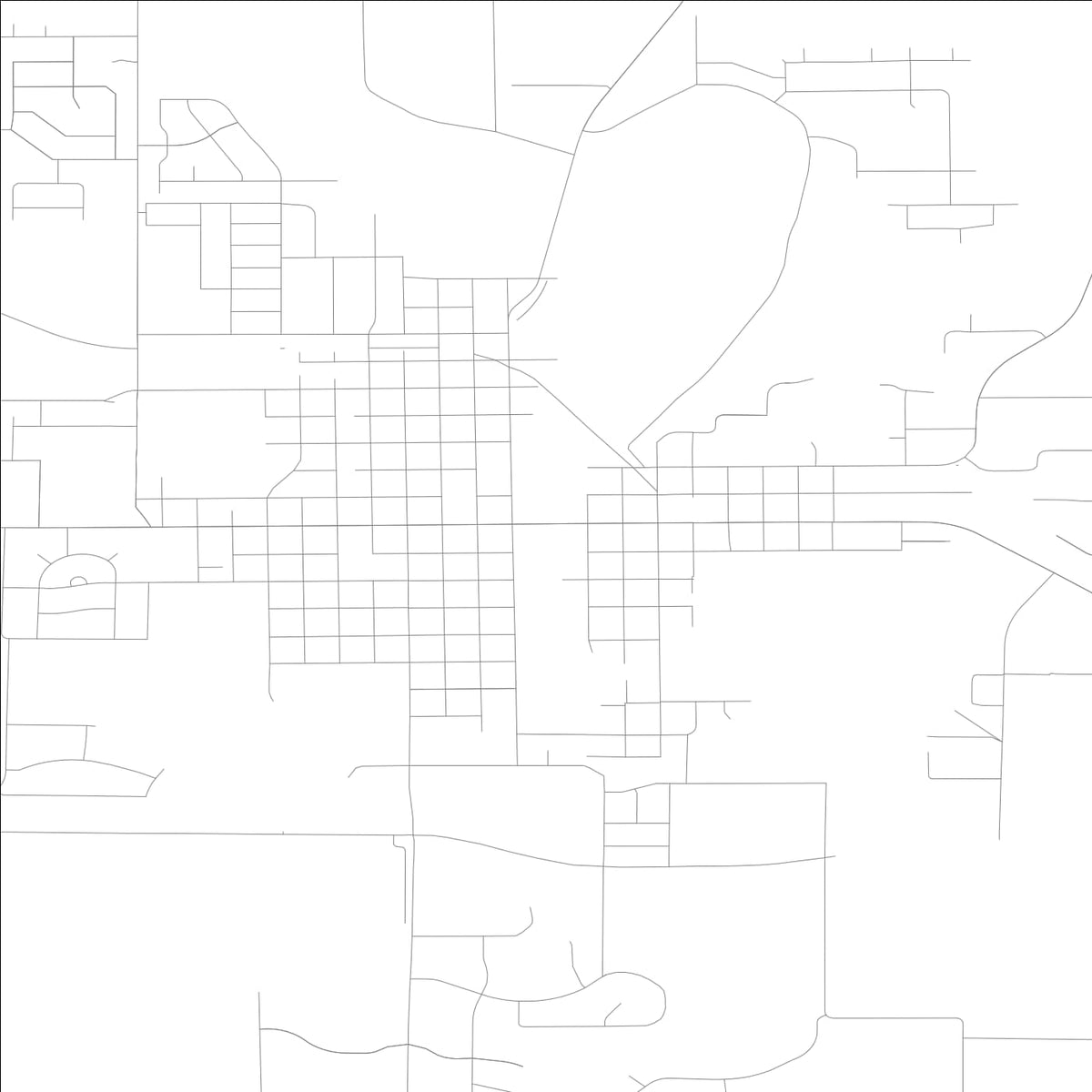 ROAD MAP OF WAVERLY, LOWA BY MAPBAKES