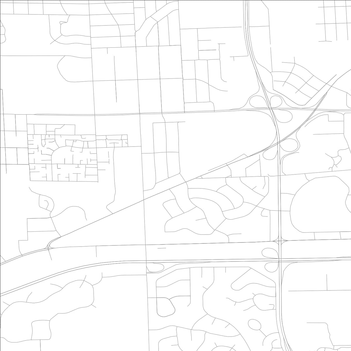 ROAD MAP OF OAKBROOK TERRACE, ILLINOIS BY MAPBAKES