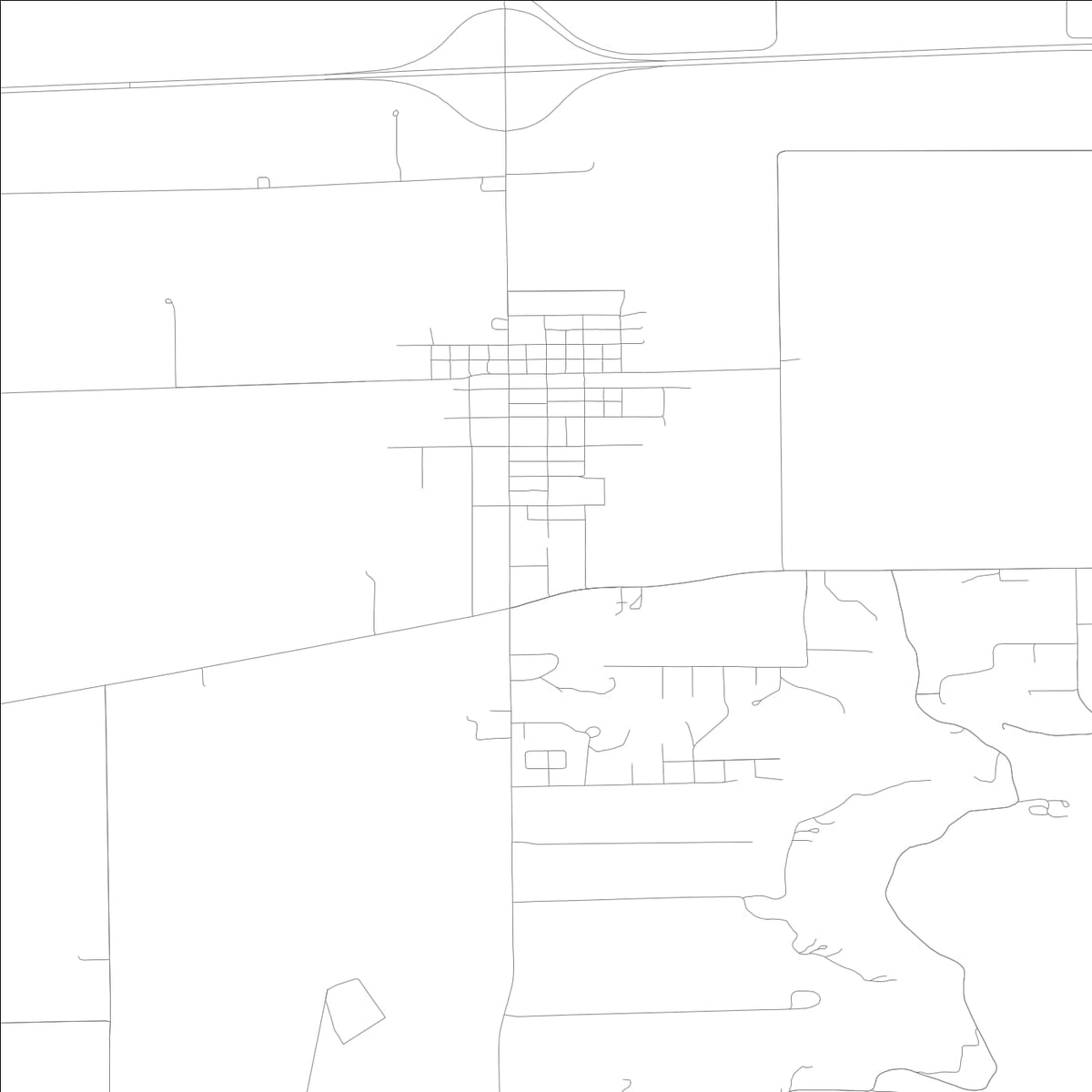 ROAD MAP OF OAKWOOD, ILLINOIS BY MAPBAKES