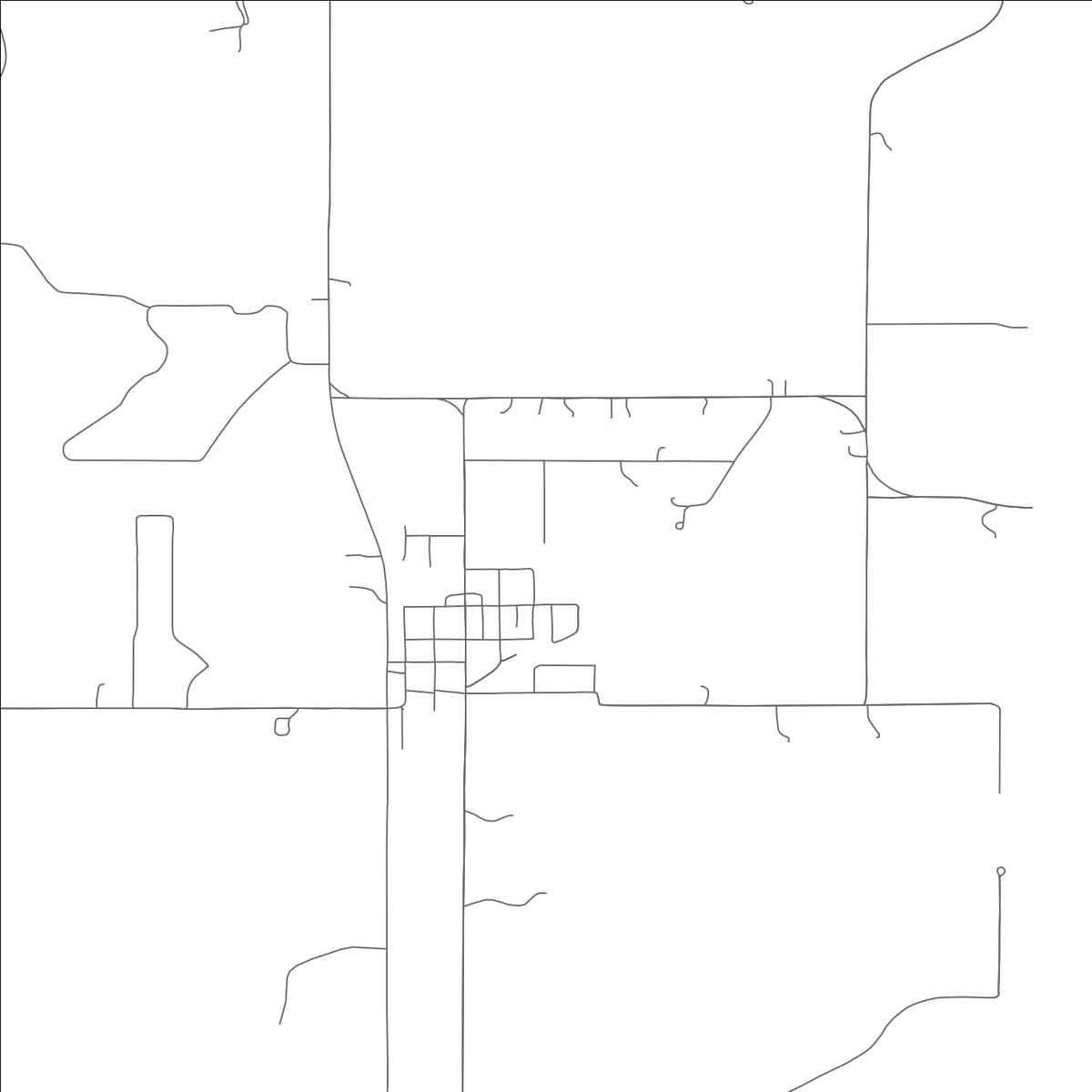 ROAD MAP OF TRIMBLE, MISSOURI BY MAPBAKES