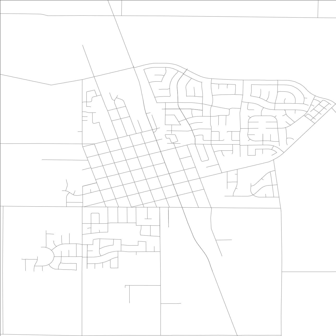 ROAD MAP OF NEWMAN, CALIFORNIA BY MAPBAKES