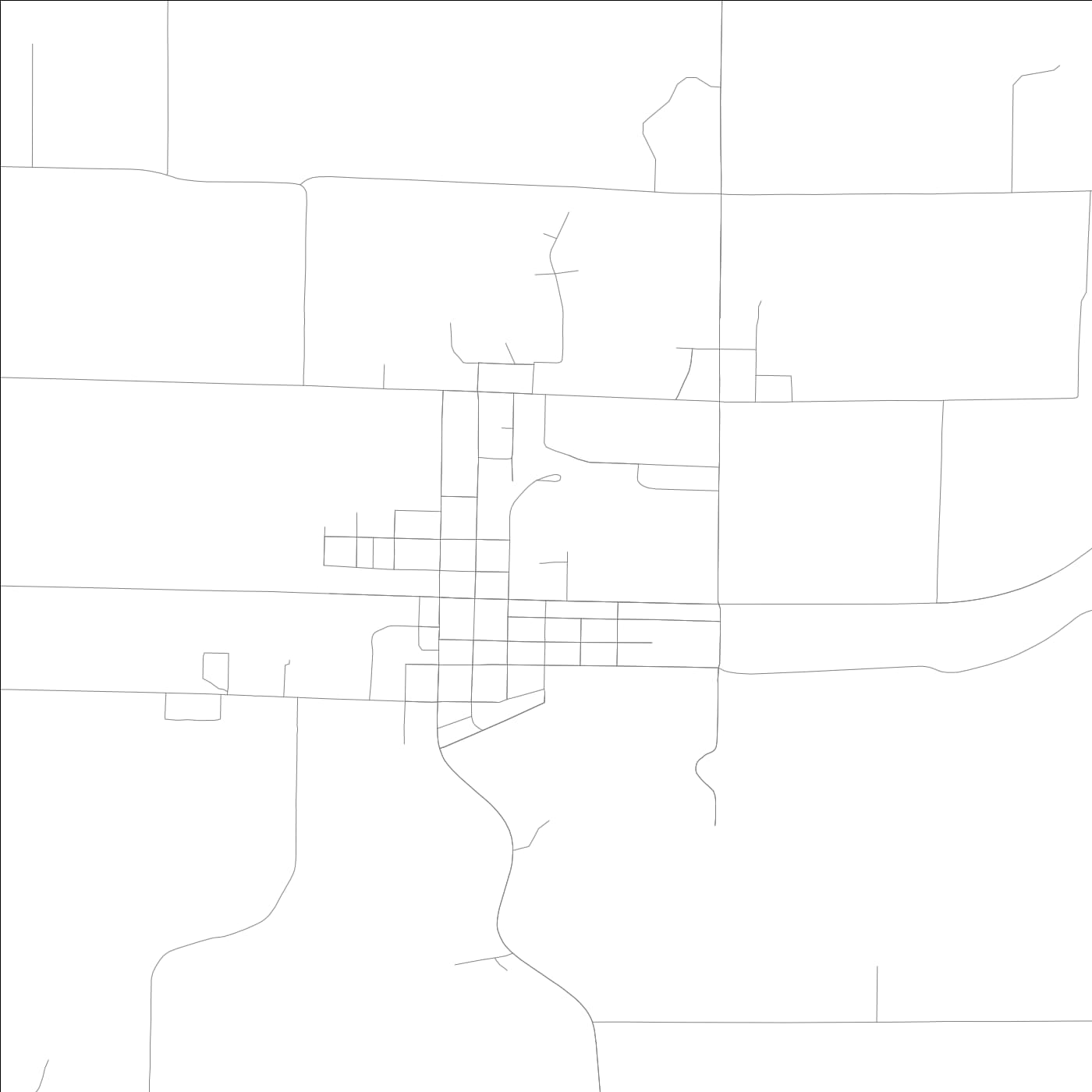 ROAD MAP OF WELLMAN, LOWA BY MAPBAKES