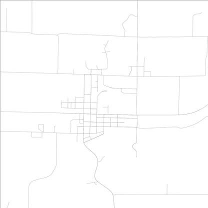 ROAD MAP OF WELLMAN, LOWA BY MAPBAKES