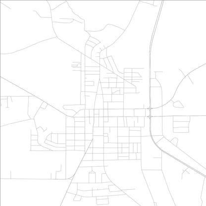 ROAD MAP OF CAMILLA, GEORGIA BY MAPBAKES