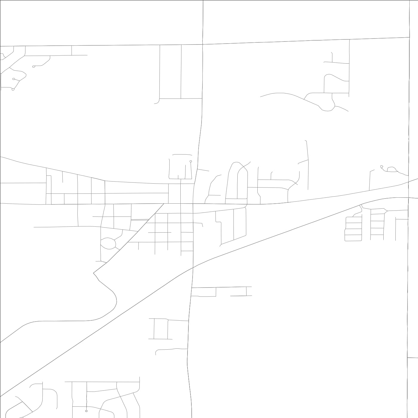 ROAD MAP OF CHESTERFIELD, INDIANA BY MAPBAKES