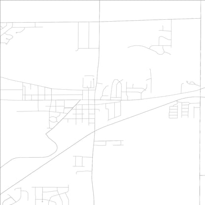 ROAD MAP OF CHESTERFIELD, INDIANA BY MAPBAKES