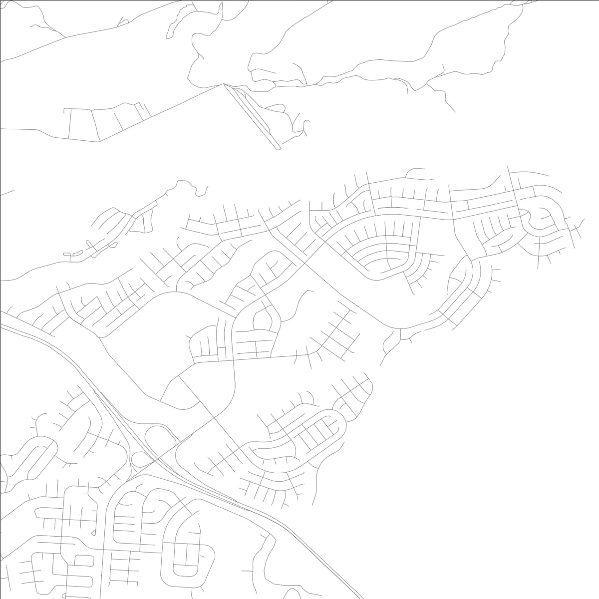 ROAD MAP OF MILILANI MAUKA, HAWAII BY MAPBAKES