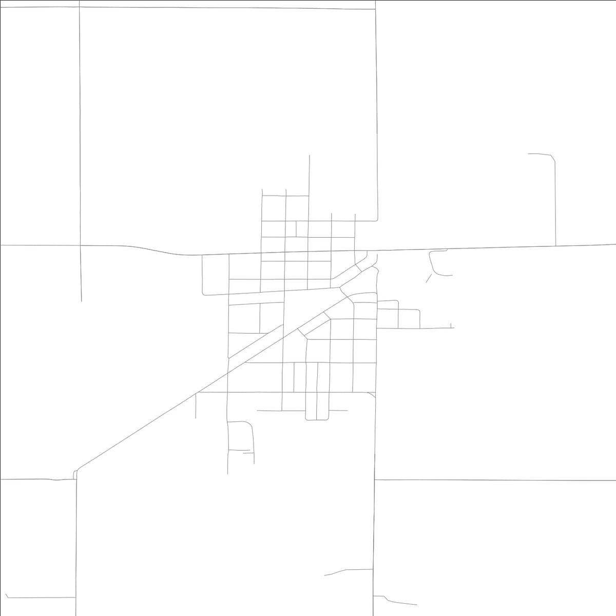 ROAD MAP OF ODIN, ILLINOIS BY MAPBAKES