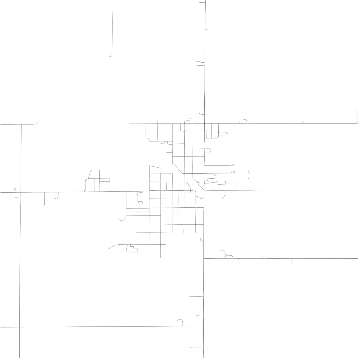ROAD MAP OF WEST BEND, LOWA BY MAPBAKES