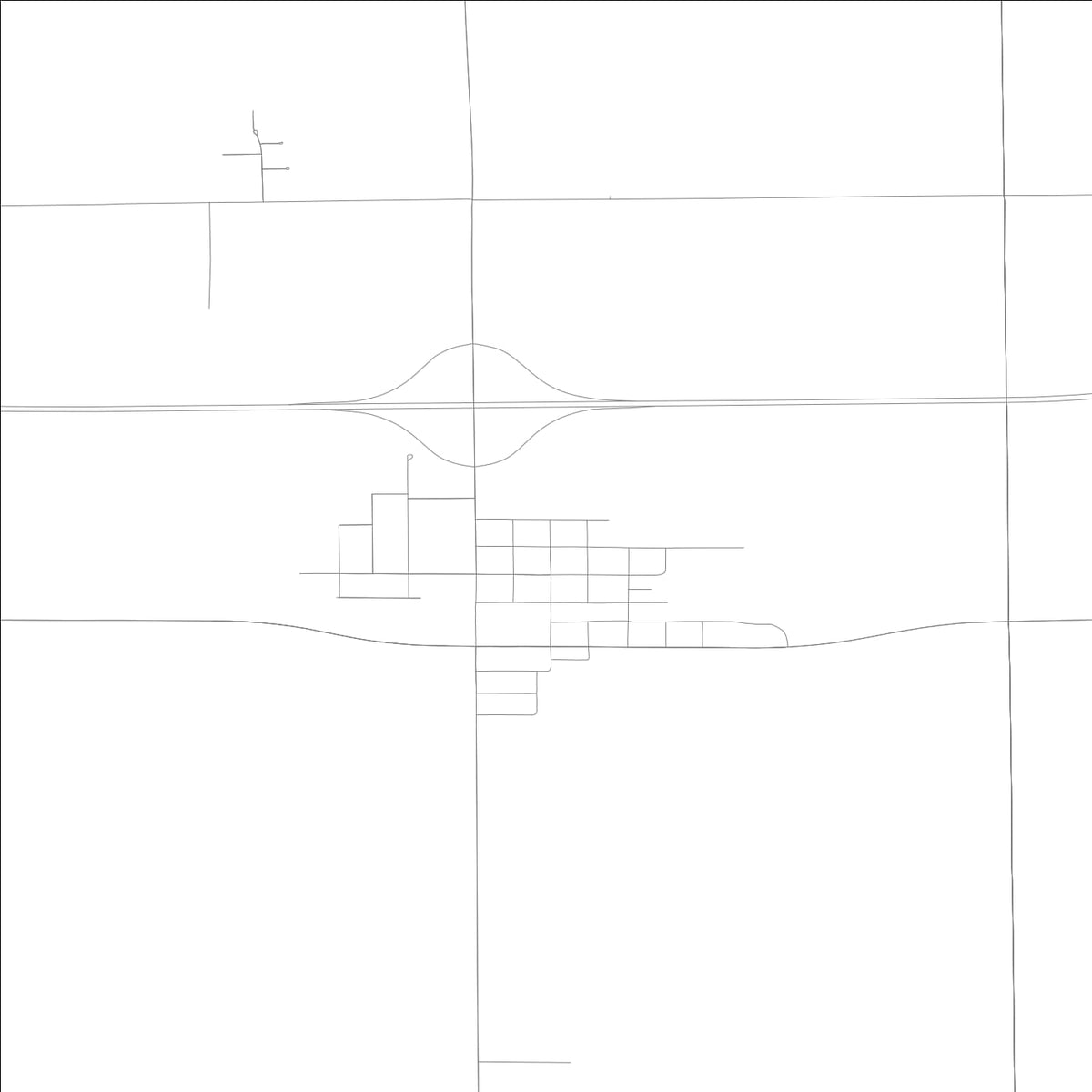 ROAD MAP OF OGDEN, ILLINOIS BY MAPBAKES