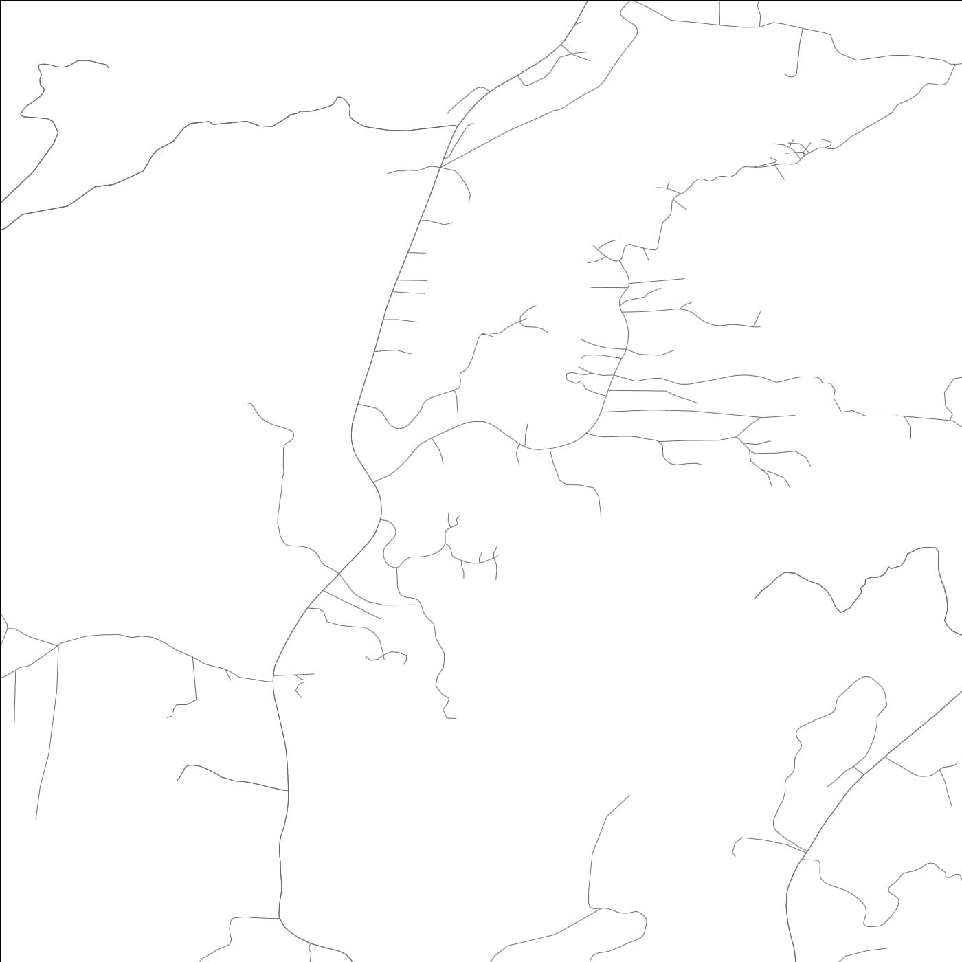 ROAD MAP OF NIPINNAWASEE, CALIFORNIA BY MAPBAKES