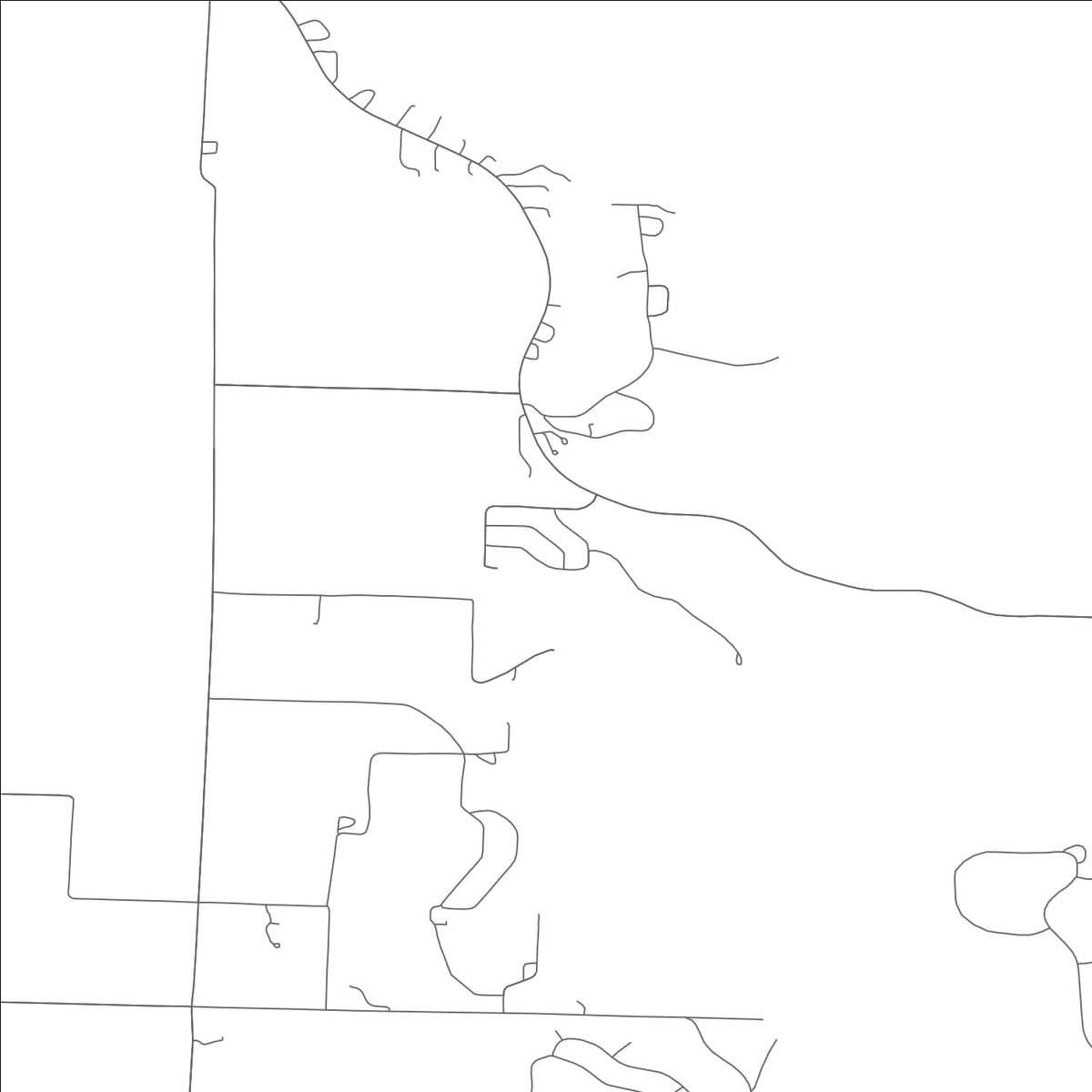 ROAD MAP OF UMBER VIEW HEIGHTS, MISSOURI BY MAPBAKES