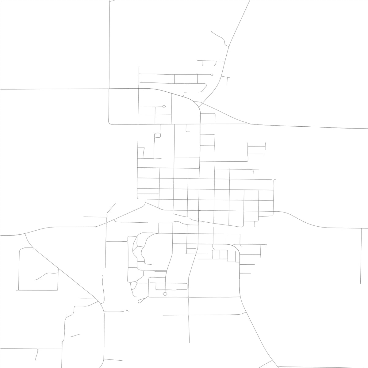 ROAD MAP OF WEST LIBERTY, LOWA BY MAPBAKES