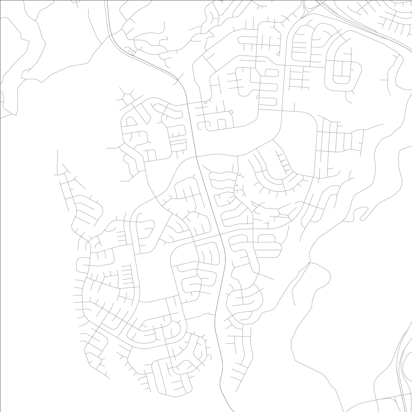 ROAD MAP OF MILILANI TOWN, HAWAII BY MAPBAKES