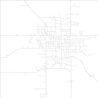 ROAD MAP OF WEST UNION, LOWA BY MAPBAKES