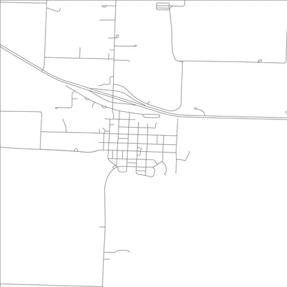 ROAD MAP OF URICH, MISSOURI BY MAPBAKES