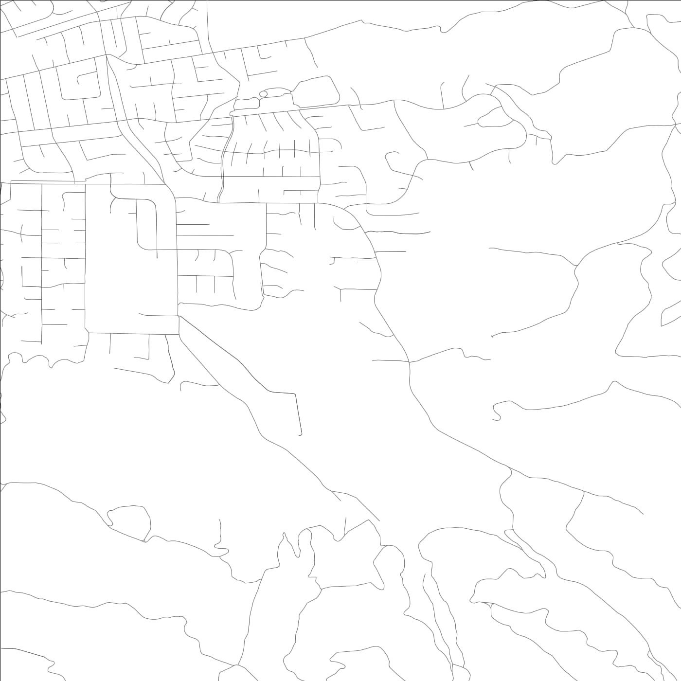 ROAD MAP OF NORTH GATE, CALIFORNIA BY MAPBAKES