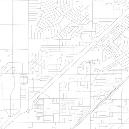 ROAD MAP OF NORTH HIGHLANDS, CALIFORNIA BY MAPBAKES