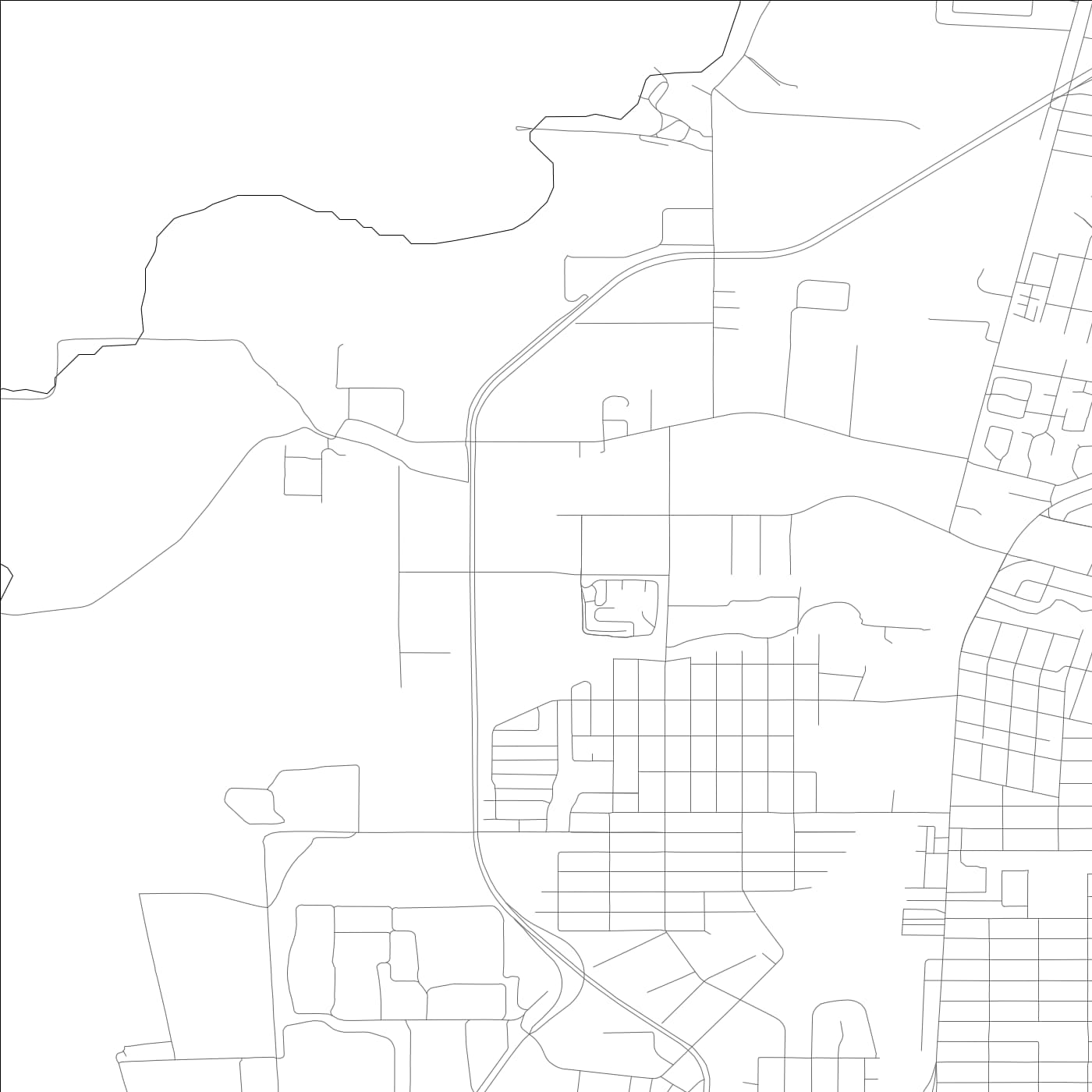 ROAD MAP OF NORTH RICHMOND, CALIFORNIA BY MAPBAKES