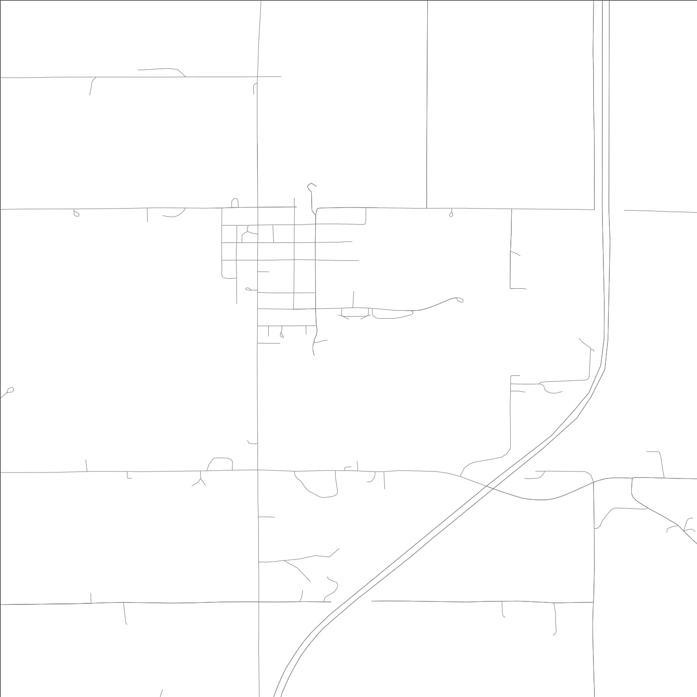 ROAD MAP OF CHRISNEY, INDIANA BY MAPBAKES