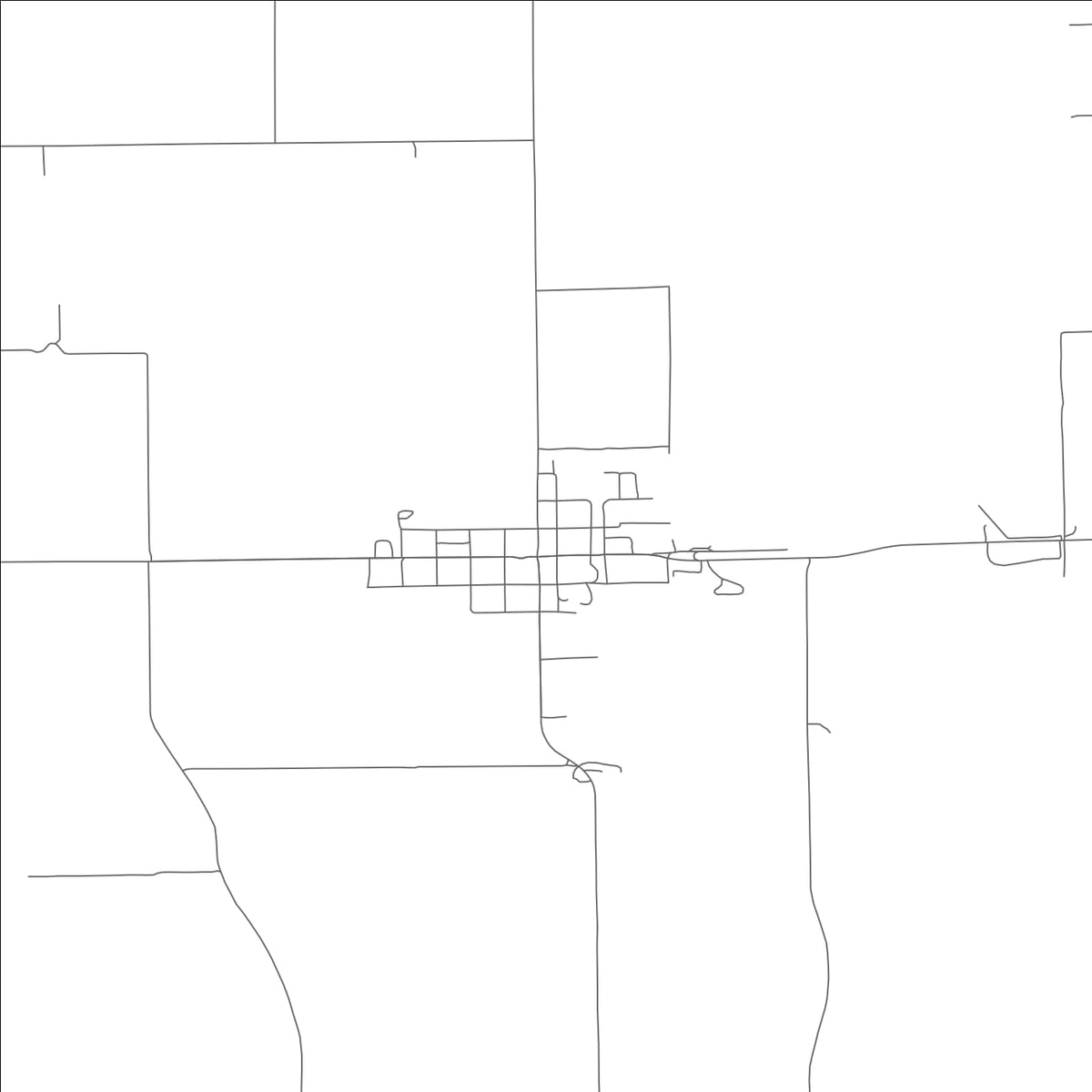 ROAD MAP OF VANDUSER, MISSOURI BY MAPBAKES