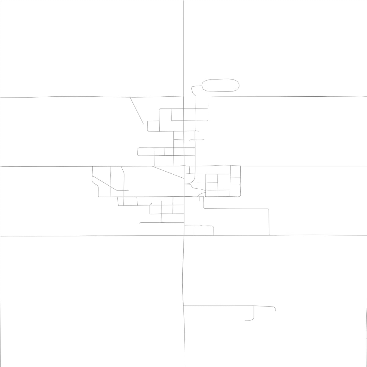 ROAD MAP OF WHAT CHEER, LOWA BY MAPBAKES