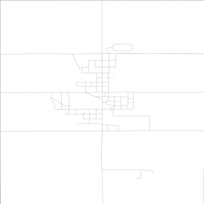 ROAD MAP OF WHAT CHEER, LOWA BY MAPBAKES
