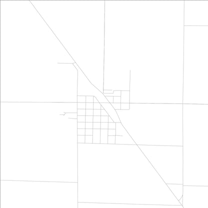 ROAD MAP OF WHITING, LOWA BY MAPBAKES