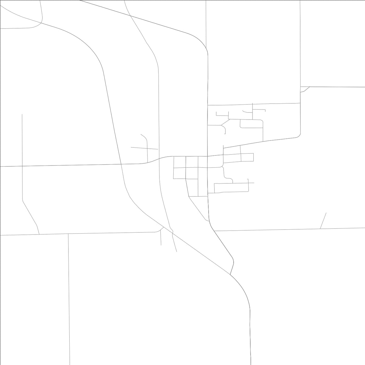 ROAD MAP OF ORANGEVILLE, ILLINOIS BY MAPBAKES