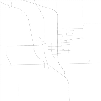 ROAD MAP OF ORANGEVILLE, ILLINOIS BY MAPBAKES