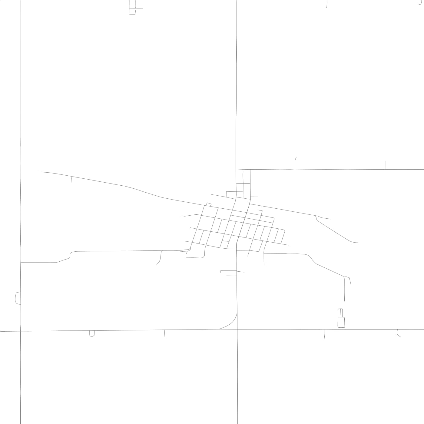 ROAD MAP OF WHITTEMORE, LOWA BY MAPBAKES