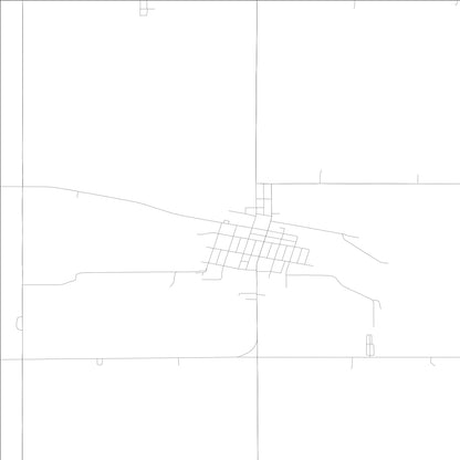 ROAD MAP OF WHITTEMORE, LOWA BY MAPBAKES