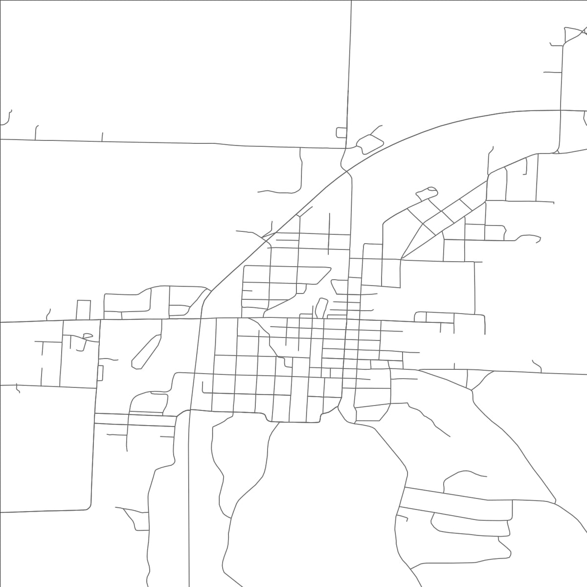 ROAD MAP OF VERSAILLES, MISSOURI BY MAPBAKES