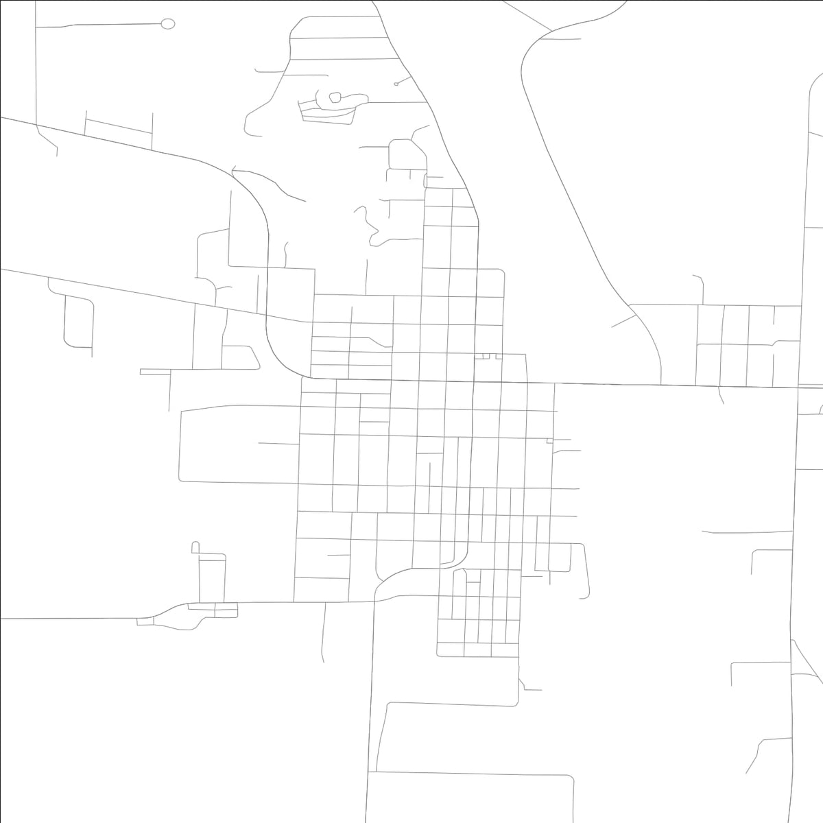ROAD MAP OF OREGON, ILLINOIS BY MAPBAKES