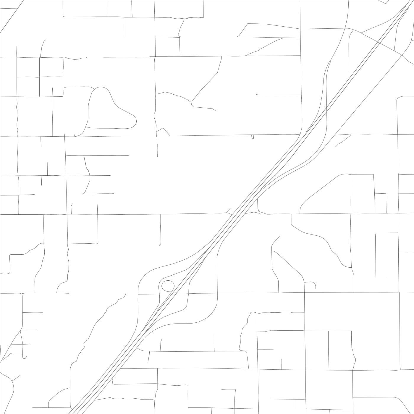 ROAD MAP OF OAK HILLS, CALIFORNIA BY MAPBAKES