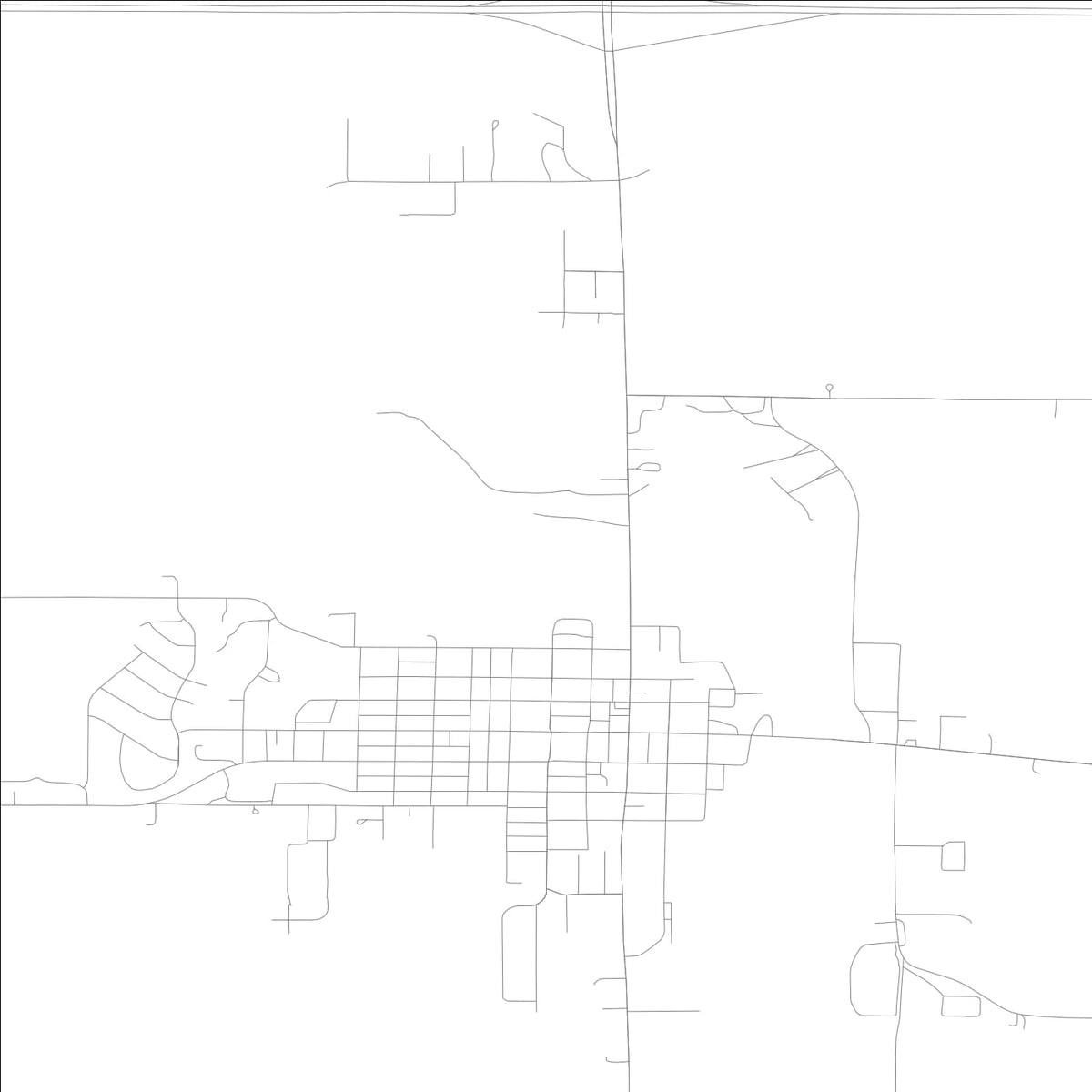 ROAD MAP OF WILLIAMSBURG, LOWA BY MAPBAKES