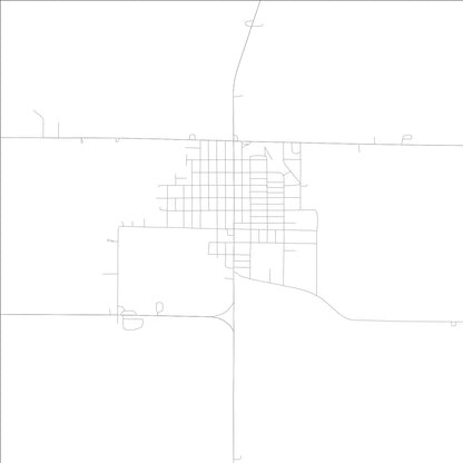 ROAD MAP OF WINFIELD, LOWA BY MAPBAKES