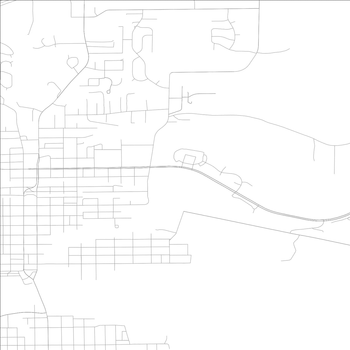 ROAD MAP OF OTTAWA, ILLINOIS BY MAPBAKES