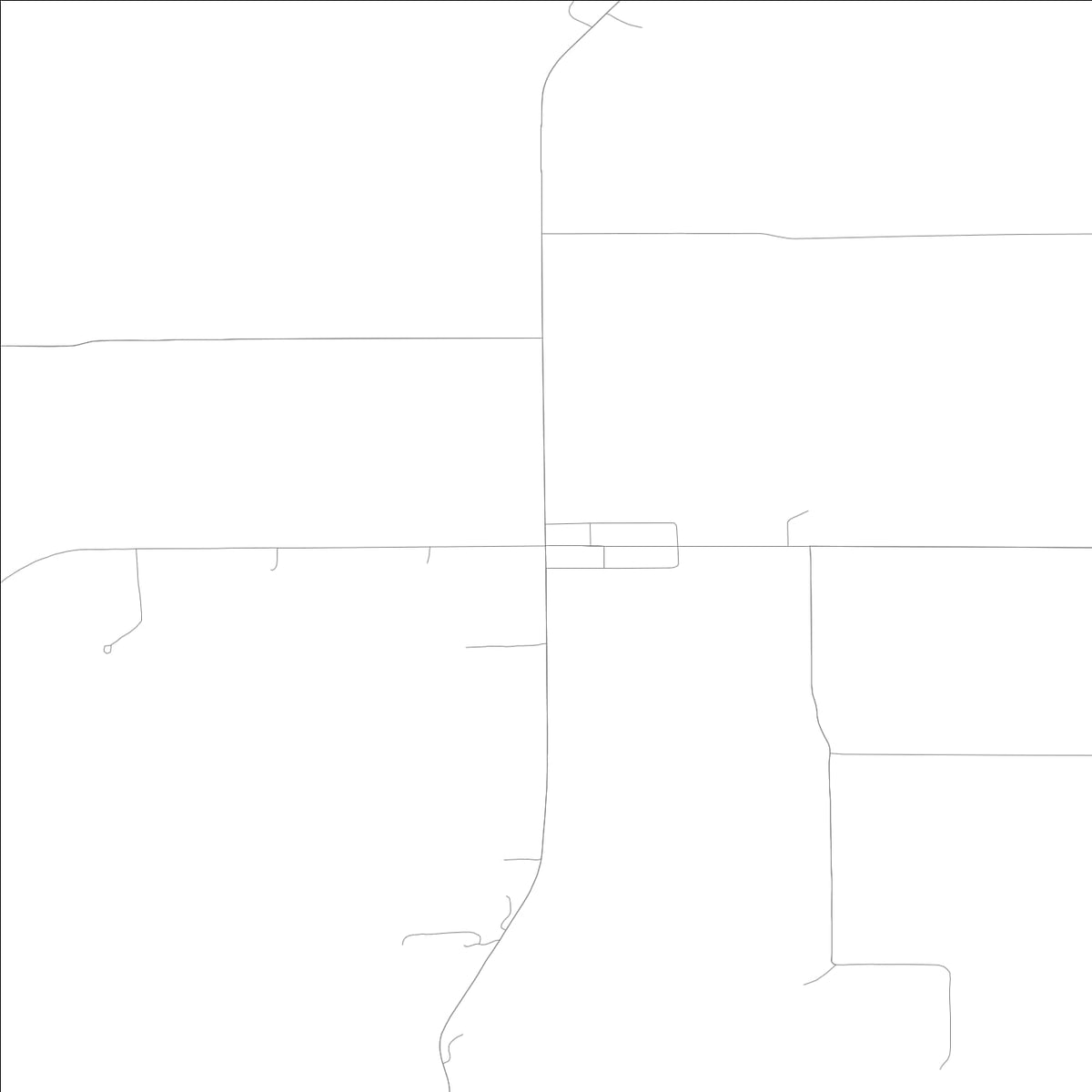 ROAD MAP OF OTTERVILLE, ILLINOIS BY MAPBAKES