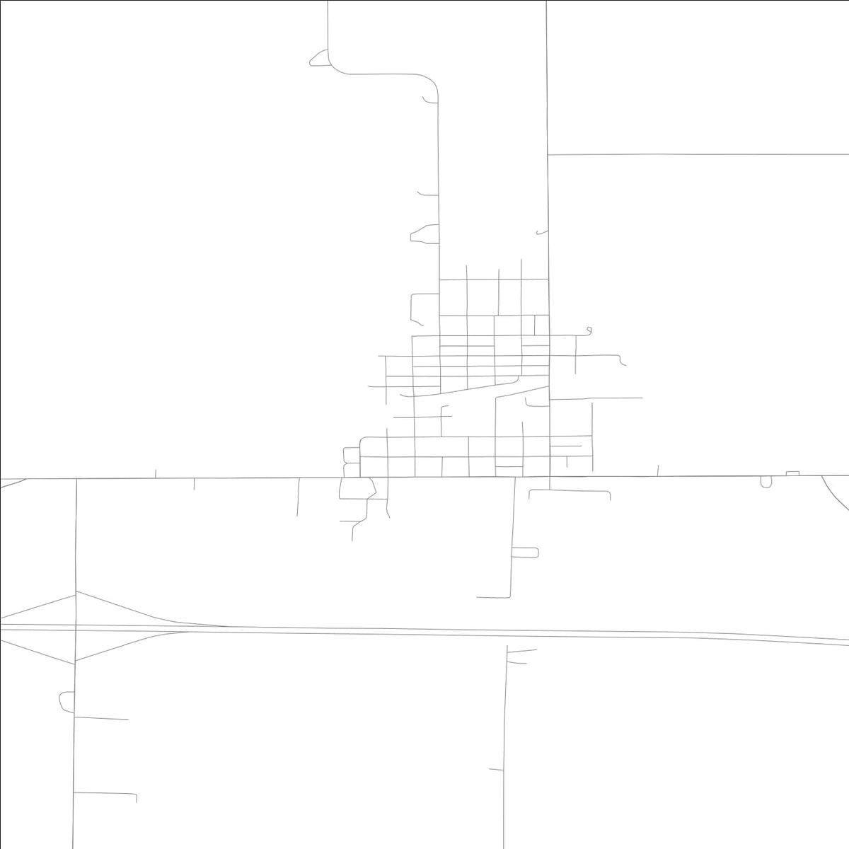 ROAD MAP OF WINTHROP, LOWA BY MAPBAKES