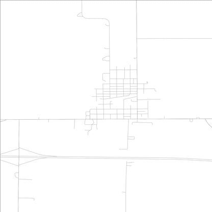 ROAD MAP OF WINTHROP, LOWA BY MAPBAKES